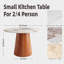 Petite table de salle à manger Bobrow 39 "pour 2 personnes-999746181-999746183-999746180