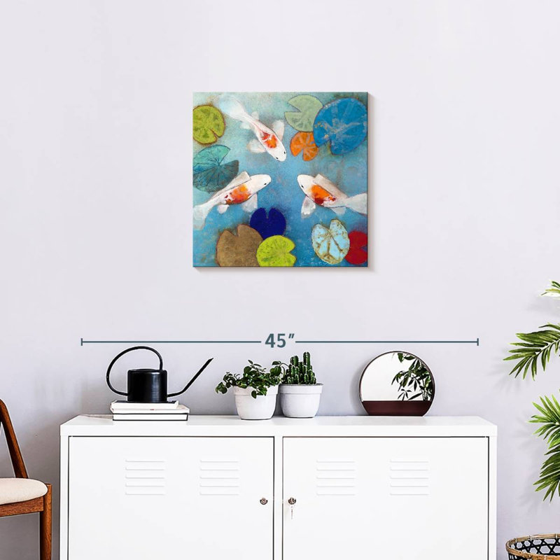 Koi Pond, 20" H x 20" W