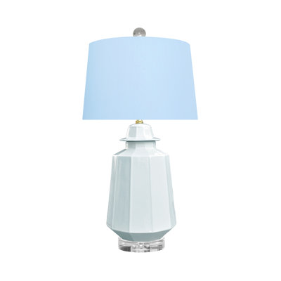 PORCELAIN CLOUD BLUE VASE LAMP