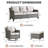 Maelie 6-Piece Outdoor Wicker Patio Conversation Set With 2 Wide Sofa, 2 Swivel Gliders ＆ 2 Ottomans-1200952034