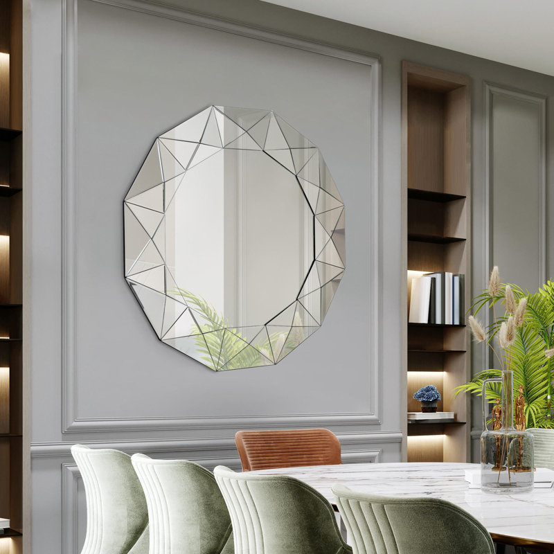Schlesinger Frameless 39" Wide Wall Mirror