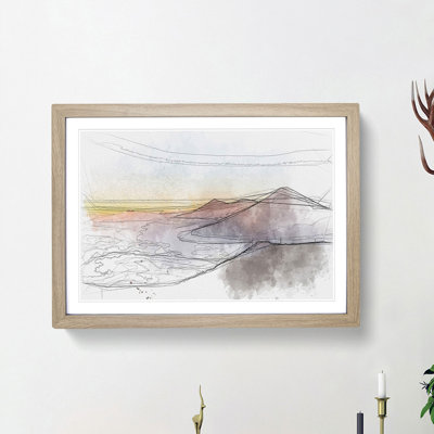 Over the Volcano in Guatemala - Picture Frame Graphic Art Print