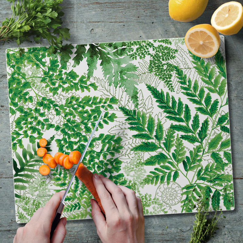 Planche à découper en verre trempé 12 po x 15 po Fernery
