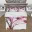 Ensemble de housse de couette abstract handpainted fleurs-38759207