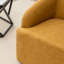 Fauteuil demi-tonneau pivotant en similicuir Broderic-1979426731