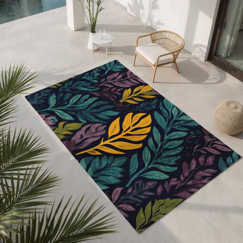 Tapis intérieur et extérieur Shimmering Glade, Rectangulaire 2 pi x 3 pi