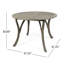 Élégante table d'extérieur à finition grise - 48,49 po, bois avec patio