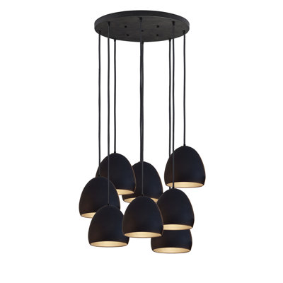 Clay 8 - Light Dimmable Dome Chandelier