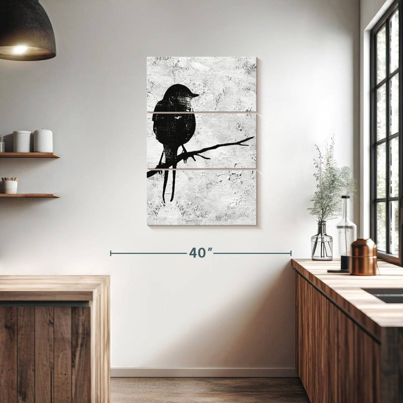 Brampt Night Bird Silhouette I, 38" H x 24" W