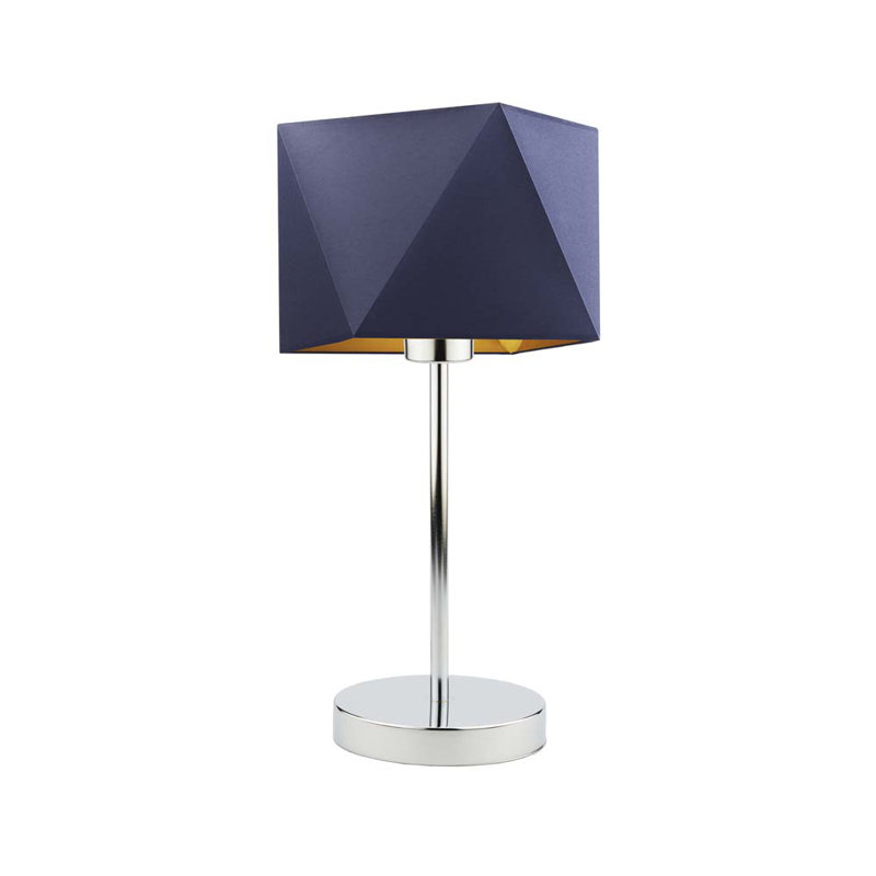 Candra Desk Lamp, Chrome, Navy
