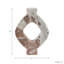 Sculpture ronde en marbre, style artistique, idéale pour la décoration intérieure - Statue décorative moderne pour le salon - Beige et ivoire-1397781303