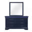Miroir à cadre bleu-2030002197