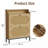 Mid-century Modern Narrow Shoe Cabinet With Rattan Doors And Led, 2-tier Flip Drawers And Open Shelf, Entryway Storage Cabinet For Small Apartments, Engineered Wood
