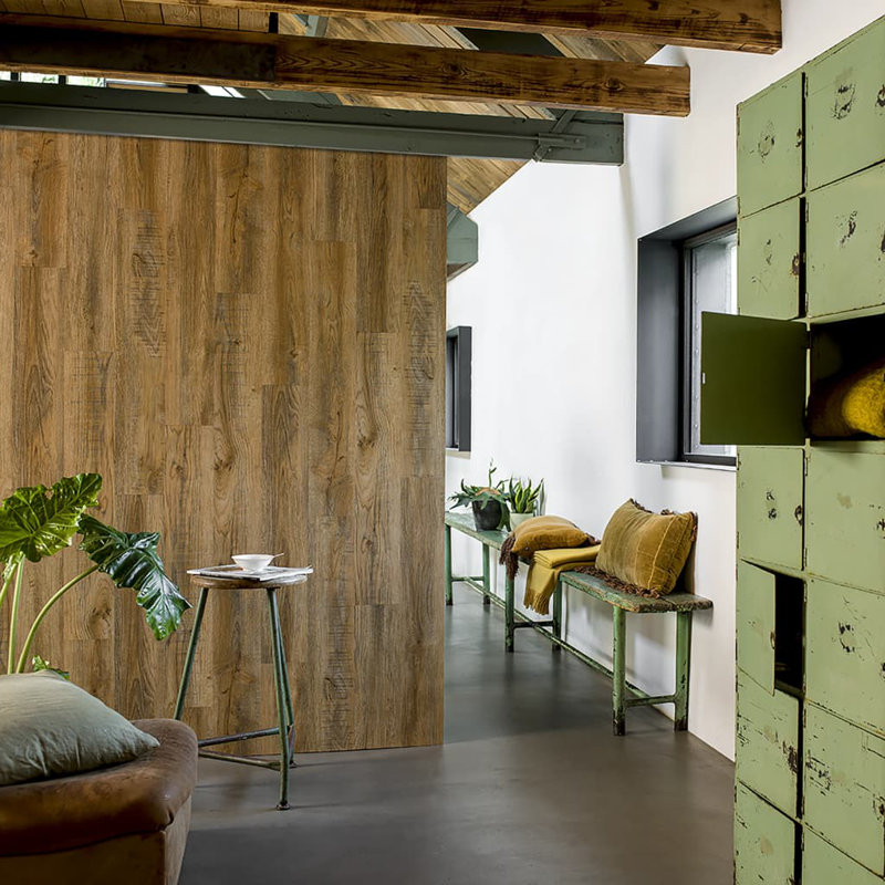 WallArt Wood Look Planks, Brown