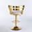 Wardat Set of 2 Bar Chair with Golden Iron Tube Legs-610765584