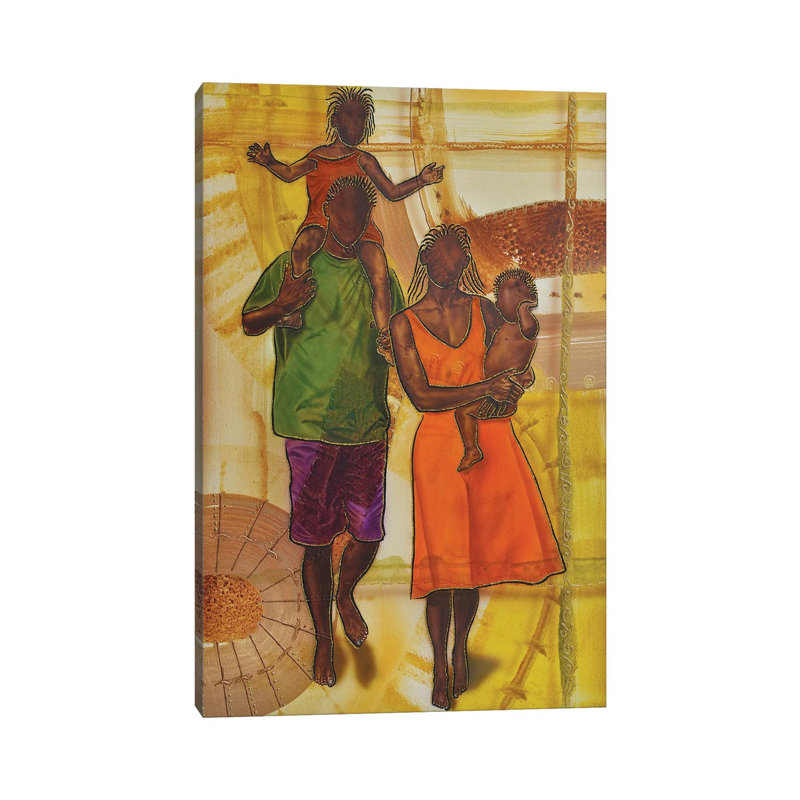 «Family» par Fred Odle - reproduction d'art sur toile tendue, H 26 po x l 18 po x 1,5 po