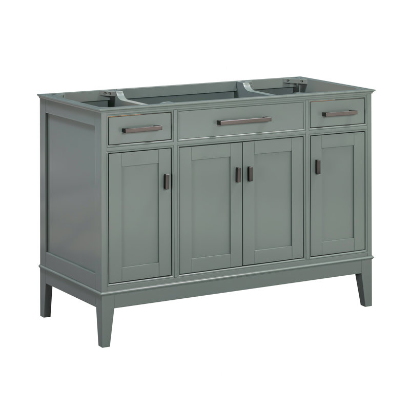 Anglet 48" Bathroom Vanity Base Only, Smoke Green