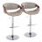 Lakyia Adjustable Faux Leather Bar Stool with Rounded T Footrest (Set of 2)-93302584-93302587
