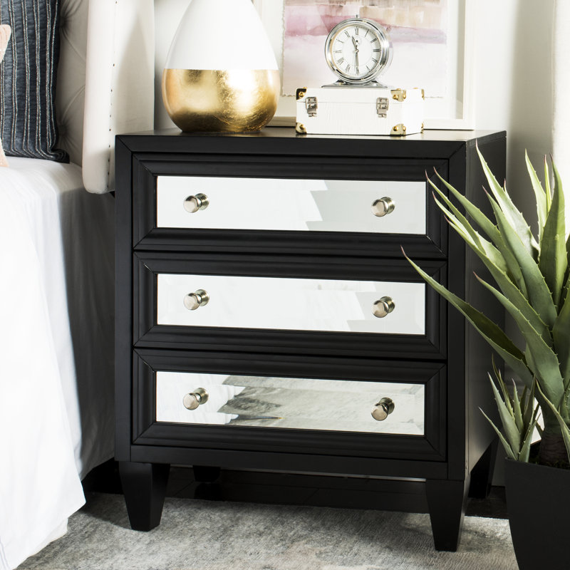 Solid Wood Accent Chest, Black