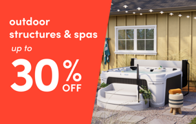 outdoor structure & spa sale