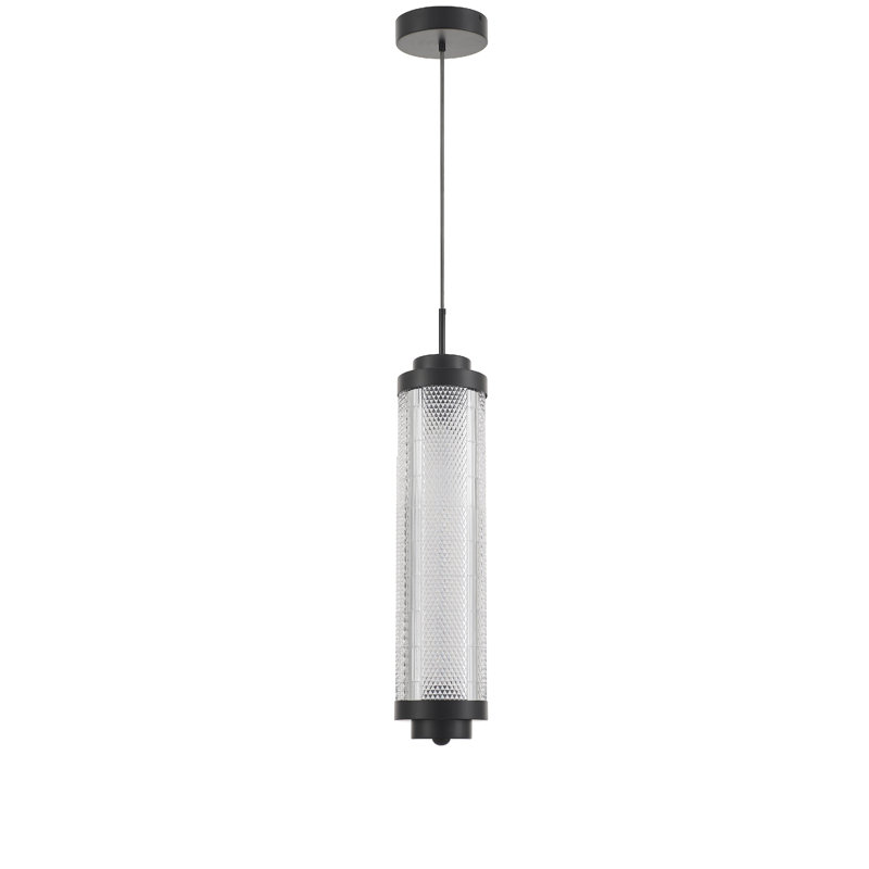 Luminaire suspendu Kass, Noir mat