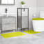 Microfiber Small Bath Mat Rectangular Contemporary-2057834655