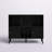 Storage Cube Organizer Sideboard Console Table with 3 Cubbies and 3 Cabinets-1745551502