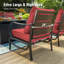 Chaise de patio en métal avec coussins Argirios (ensemble de 2)-98141755