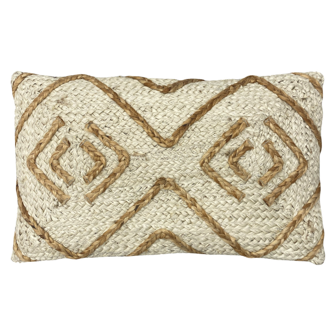 Geometric Rectangular Lumbar Cushion