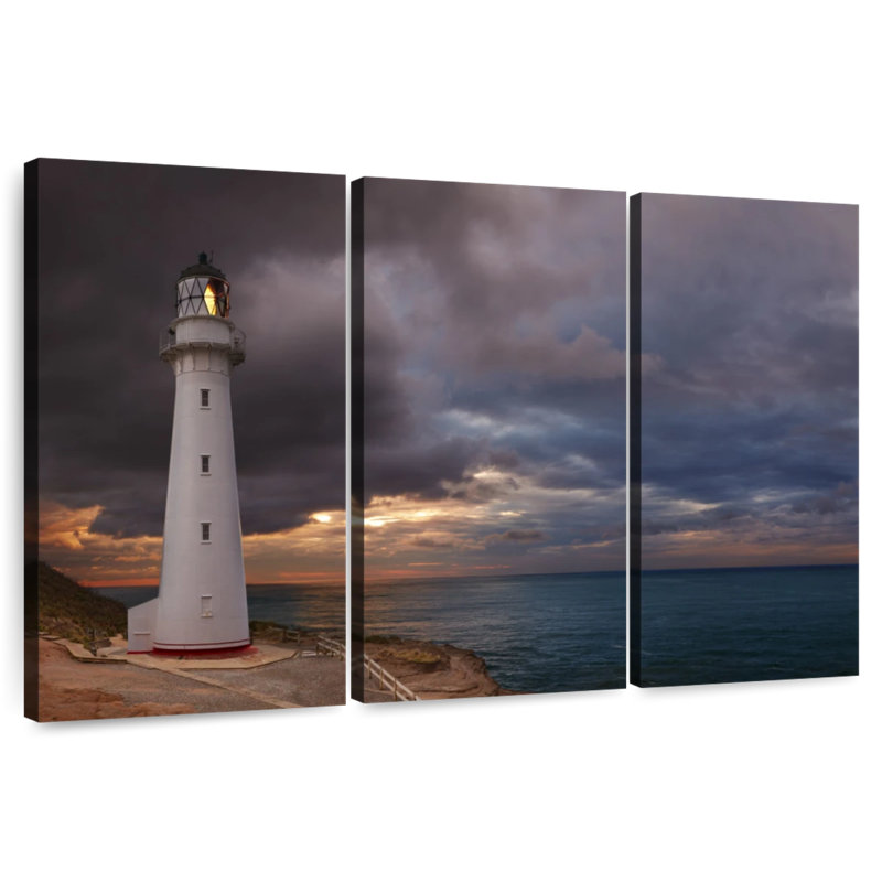 Aletra Castle Point Lighthouse, 36" H x 57" W