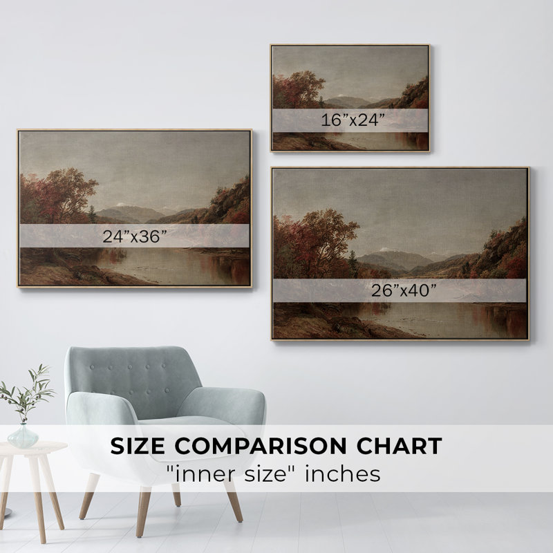 "Vintage Landscape-DCXLV" sur toile, H 27 po x l 41 po