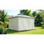 Pavillon de jardin à toit double 10 'x 12' avec rideaux, noir-124558750