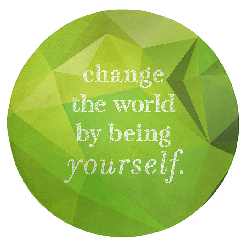 Tapis de faux gemme changer le "world quoted", Rond 5 pi