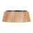 20" 3-light Hand-Woven Rattan Drum Flush Mount
