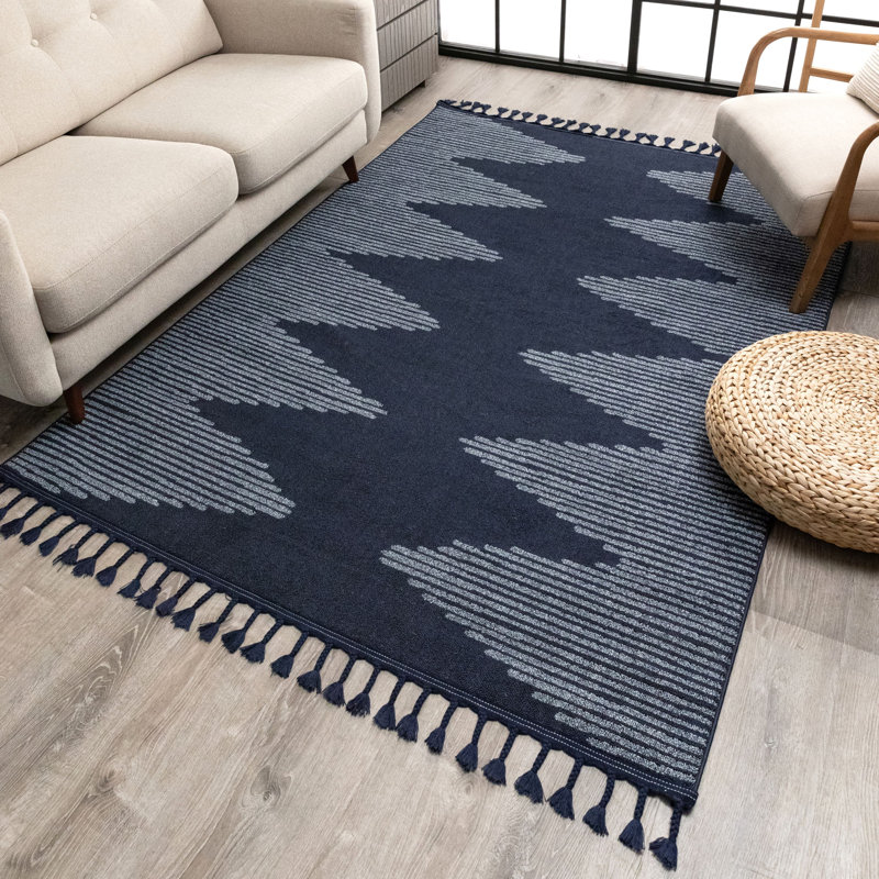 Loop-De-Loop Geometric Synthetic Area Rug, Rectangle 120 x 180cm