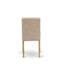 L'ensemble de table de salle à manger 5 pièces pour 4 personnes comprend une table de cuisine carrée et 4 chaises de salle à manger Parsons en tissu brun clair clair, chêne-1619815901-1689694925-1689694924