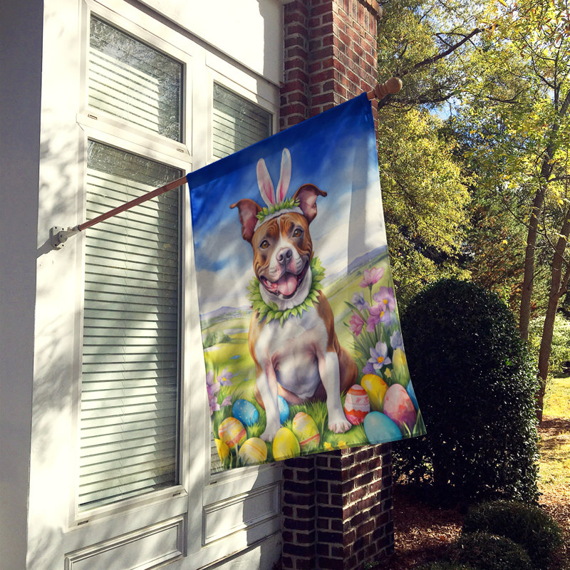 Easter Egg Hunt Double Sided 40'' H x 28'' W Polyester Easter House Flag