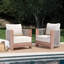 Chaise d'extérieur avec coussins