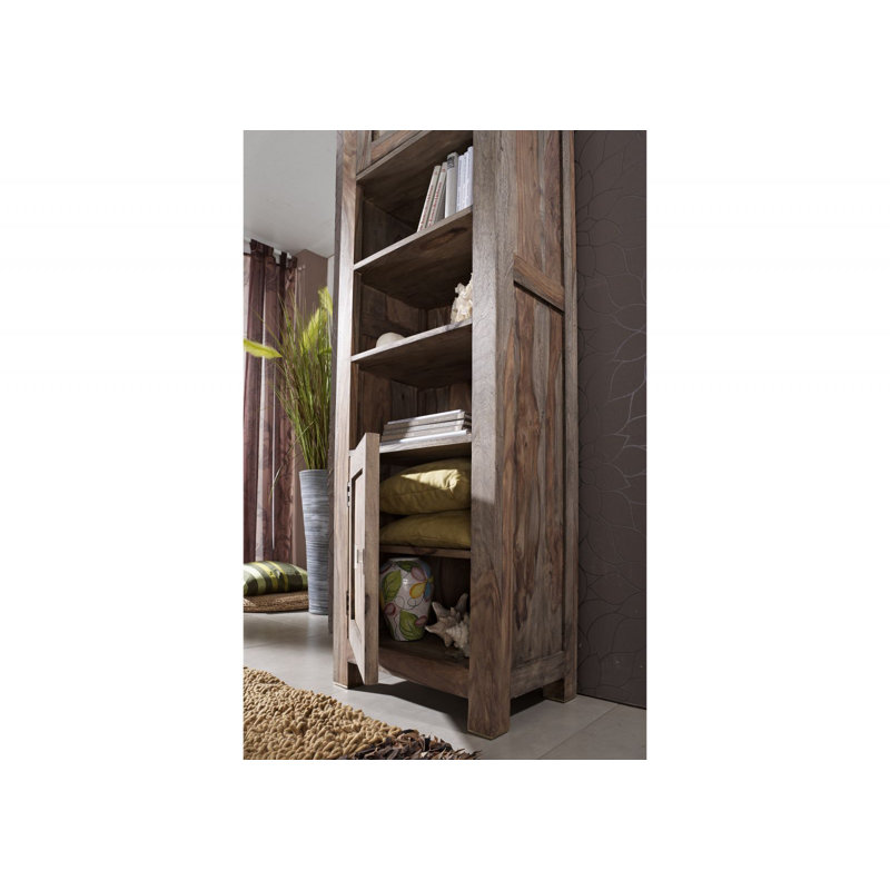 Nature 200cm H x 55cm W Solid Wood Standard Bookcase