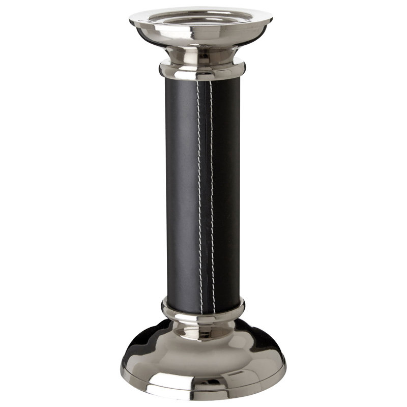 Millington Floor Candlestick, Tan, 26cm H x 12cm W x 12cm D
