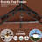  12x20ft Heavy Duty Gazebo with Metal Steel Frame Sturdy Tent with Privacy Curtain and Mosquito Netting Outdoor Gazebo for Garden, Lawn, Backyard, Garage-114670546