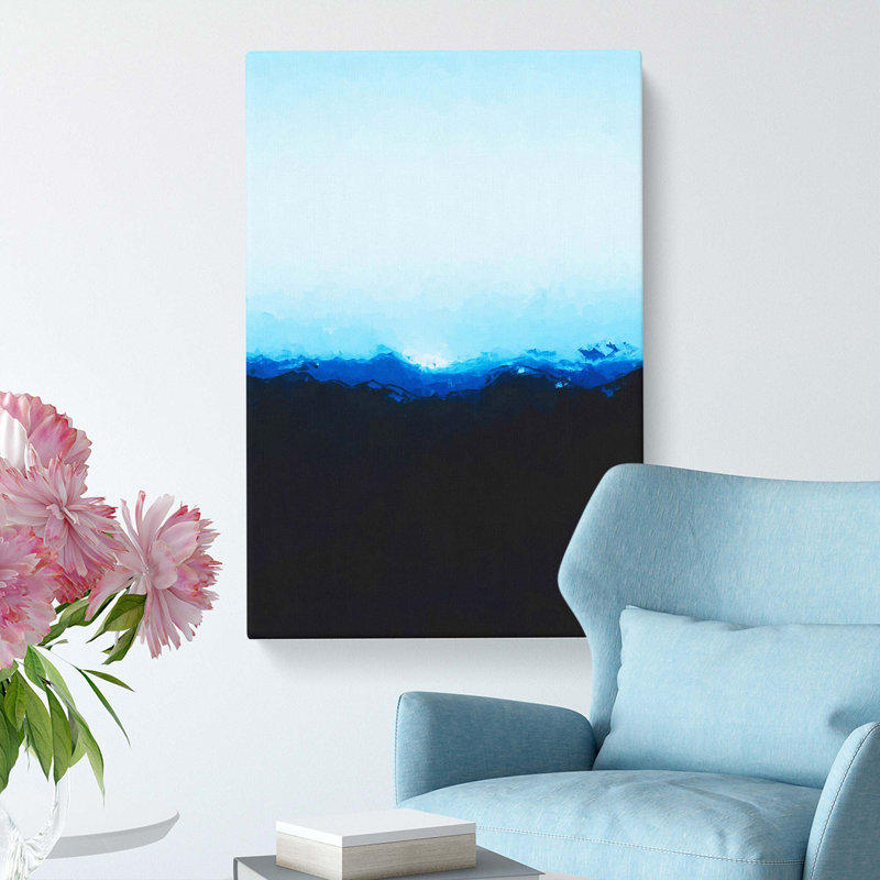 Mountains In Lappach Italy In Abstract - Wrapped Canvas, 76cm H x 50cm W x 3cm D