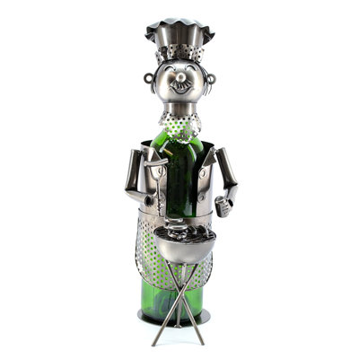 Tabletop Wine Bottle Rack in Silver
