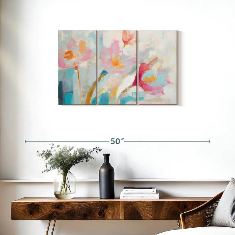 Avery tulipe brossée colorée II, H 20 po x l 33 po