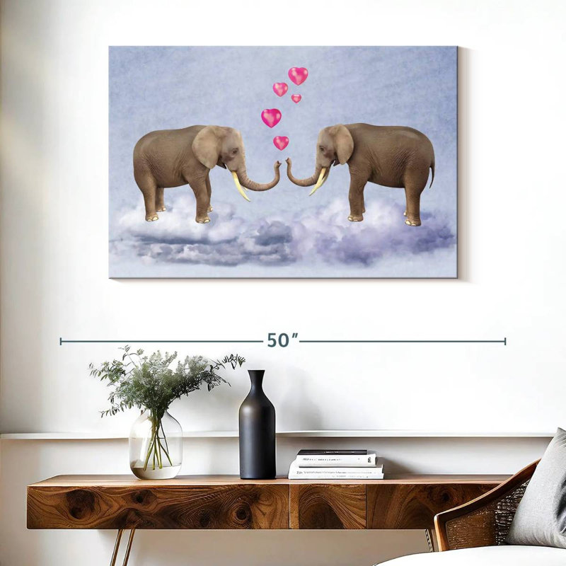 Hardie Elephant Love, 26" H x 39" W