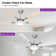 52" RGB Ceiling Fan With Led Light and Remote/APP Control