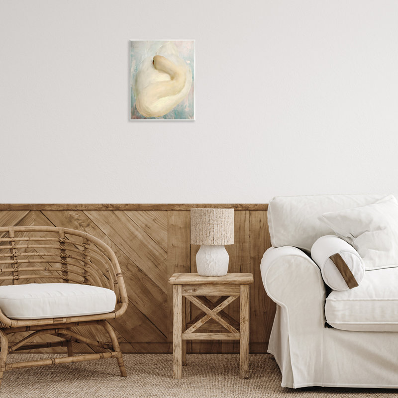 Art abstrait sur plaque de cygne enroulé, design par Porter Hastings