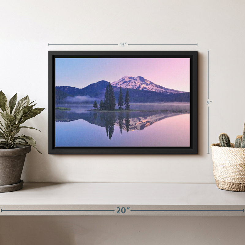 «Mountain Scene At Sparks Lake», reproduction sur toile, H 9 po x l 13 po