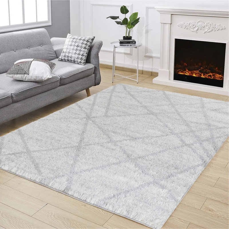  7 pi 10 po X 9 pi 10 po Tapis à poils longs, Rectangle 7 pi 10 po x 9 pi 10 po