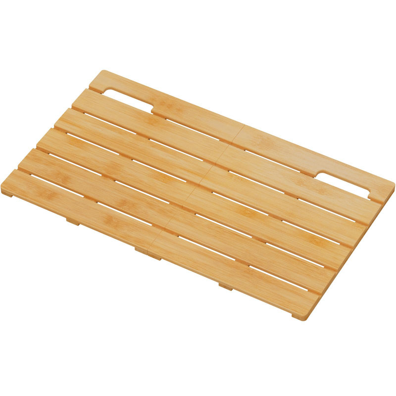 Foldable Bamboo Non-Slip Bathroom Mat - Thumbnail 2